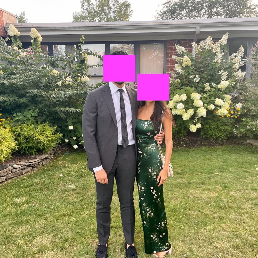 Reformation Frankie Silk Dress in Buena  - worn once!!